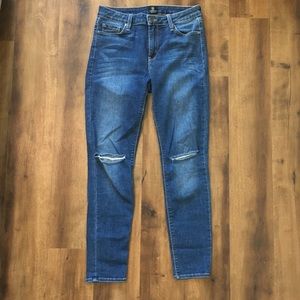 Just Black Distressed Skinny Jeans